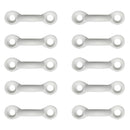 10 Pieces White Nylon Kayak Canoe Deck Loops Tie Down Pad Eye Accessories