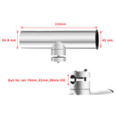 Boat Stainless Steel Fishing Rod Holder Clamp On For 19mm-25mm Rail Mount