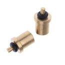 2pcs Copper Refill Adapter with Seal Ring for Outdoor Camping Stove Cylinder Tank Gas Bottle