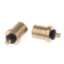 2pcs Copper Refill Adapter with Seal Ring for Outdoor Camping Stove Cylinder Tank Gas Bottle