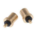 2pcs Copper Refill Adapter with Seal Ring for Outdoor Camping Stove Cylinder Tank Gas Bottle