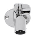 Swivel Adjustable Marine Boat 7/8'' VHF Radio Aerial Antenna Ratchet Deck Base Mount - Heavy Duty Polished 316 Stainless Steel