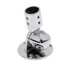 Swivel Adjustable Marine Boat 7/8'' VHF Radio Aerial Antenna Ratchet Deck Base Mount - Heavy Duty Polished 316 Stainless Steel