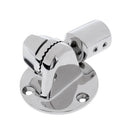 Swivel Adjustable Marine Boat 7/8'' VHF Radio Aerial Antenna Ratchet Deck Base Mount - Heavy Duty Polished 316 Stainless Steel