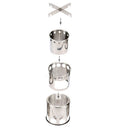 Portable Lightweight Stainless Steel Firewood Stove Outdoor Picnic Camping Burner + Bag