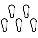 5 Pieces / Pack Carabiner Camp Spring Snap Clip Hook Keychain Keyring for Outdoor Hiking Climbing Travelling