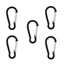5 Pieces / Pack Carabiner Camp Spring Snap Clip Hook Keychain Keyring for Outdoor Hiking Climbing Travelling