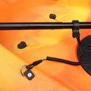 Coiled Elastic Kayak Canoe Boat Paddle Fishing Rod Holder Leash Clip Shock Cord Rope + 10 Kayak D Ring Deck Fitting Accessories
