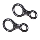 2 Pieces / Set Figure 8 Descender Belay Device Rock Climbing Rappelling Safety Equipment 35KN