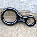 2 Pieces / Set Figure 8 Descender Belay Device Rock Climbing Rappelling Safety Equipment 35KN