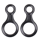 2 Pieces / Set Figure 8 Descender Belay Device Rock Climbing Rappelling Safety Equipment 35KN