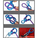 2 Pieces / Set Figure 8 Descender Belay Device Rock Climbing Rappelling Safety Equipment 35KN