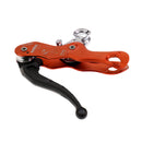 Orange Self Braking Double Stop Descender Rock Climbing Caving Abseiling Rappelling Rescue Rope Access Belay Device - CE Certification
