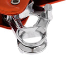 Orange Self Braking Double Stop Descender Rock Climbing Caving Abseiling Rappelling Rescue Rope Access Belay Device - CE Certification