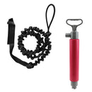 Paddlers Kayaking Canoeing Hand Water Bilge Pump Bailing Pump + Elastic Kayak Paddle Leash Fishing Rod Lanyard Tie Down Strap Tether