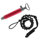 Paddlers Kayaking Canoeing Hand Water Bilge Pump Bailing Pump + Elastic Kayak Paddle Leash Fishing Rod Lanyard Tie Down Strap Tether