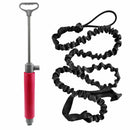Paddlers Kayaking Canoeing Hand Water Bilge Pump Bailing Pump + Elastic Kayak Paddle Leash Fishing Rod Lanyard Tie Down Strap Tether