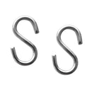 2 Pieces 4mm Thickness 40mm Long S Shaped Marine 316 Stainless Steel Hanging Hooks