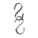2 Pieces 4mm Thickness 40mm Long S Shaped Marine 316 Stainless Steel Hanging Hooks
