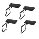 2 Pairs Adjustable Bodyboard Body Board Fin Savers Tethers Leashes Flippers Swim Dive Fins - Black
