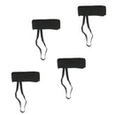 2 Pairs Adjustable Bodyboard Body Board Fin Savers Tethers Leashes Flippers Swim Dive Fins - Black