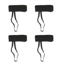 2 Pairs Adjustable Bodyboard Body Board Fin Savers Tethers Leashes Flippers Swim Dive Fins - Black