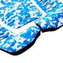 3 Pieces Adhesive Non-slip Diamond Grooved EVA Surfboard Traction Pad Tail Pad Deck Grip Mat Trim Sheet for SUP Longboard Shortboard Skimboard