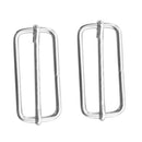 2 Pieces Durable 316 Stainless Steel Scuba Diving Snorkeling Swimming Replacement Pin Style Mask Strap Retainer Holder Slider Accessories