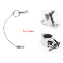 Quick Release Pin, Boat Bimini Top Pin, Stainless Steel with Lanyard, Spring Loaded