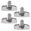 4 Pieces 316 Stainless Steel Swivel Deck Hinge w/ Rubber Pad Boat Bimini Top Fitting Hardware