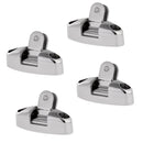 4 Pieces 316 Stainless Steel Swivel Deck Hinge w/ Rubber Pad Boat Bimini Top Fitting Hardware