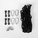 Kayak Deck Cargo Net, Kayak Cargo Bungee Net, Bungee Cargo Net, 40 x 40cm, Black