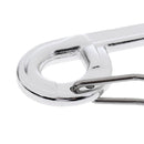 Pack of 2 - Aluminium Alloy Silver Wiregate Carabiners, Lightweight Backpack Buckle, Outdoor Hiking Climbing Snap Clip Hook, Travelling Keyring Key Chain