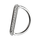 Scuba Diving Snorkeling 316 Stainless Steel D Ring Weight Belt Keeper For 2" Webbing