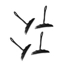 4 Pieces Black Nylon Kayak Boat Canoe Pull Handle Carry Handle with Rope Cord Accessories