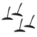 4 Pieces Black Nylon Kayak Boat Canoe Pull Handle Carry Handle with Rope Cord Accessories