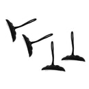 4 Pieces Black Nylon Kayak Boat Canoe Pull Handle Carry Handle with Rope Cord Accessories