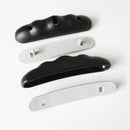 4 Pieces Black Nylon Kayak Boat Canoe Pull Handle Carry Handle with Rope Cord Accessories