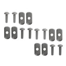 8 Sets Durable Stainless Steel Screws & Nuts Hardware Replacement Kit Accessories for Kayak Track/ Rail