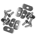 8 Sets Durable Stainless Steel Screws & Nuts Hardware Replacement Kit Accessories for Kayak Track/ Rail