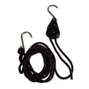 2 Pieces Black 8ft Rope Pull Ratchet Bow Stern Tie Down Strap Boating Canoe and Kayak Accessories