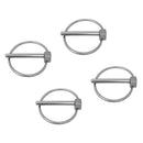 4pcs 4mmx49mm Farm Tractor Trailer Digger Lynch Pin Hitch Steel Trailer Pins Stainless Steel
