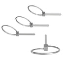 4pcs 4mmx49mm Farm Tractor Trailer Digger Lynch Pin Hitch Steel Trailer Pins Stainless Steel
