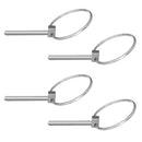 4pcs 4mmx49mm Farm Tractor Trailer Digger Lynch Pin Hitch Steel Trailer Pins Stainless Steel