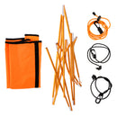 Universal Single Kayak Canoe Sun Shade Awning Canopy DIY Set - Orange