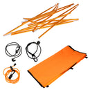 Universal Single Kayak Canoe Sun Shade Awning Canopy DIY Set - Orange