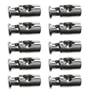 10 Pieces Metal Barrel String Cord Locks Single Hole Drawstring Toggle Spring Clasp Stop End
