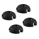 4 Pieces Plastic Deck Line Guide Slotted Round Out Fitting Replacement Kits For Kayak Canoe Sailing Rigging