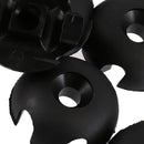 4 Pieces Plastic Deck Line Guide Slotted Round Out Fitting Replacement Kits For Kayak Canoe Sailing Rigging