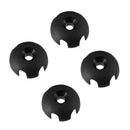 4 Pieces Plastic Deck Line Guide Slotted Round Out Fitting Replacement Kits For Kayak Canoe Sailing Rigging
